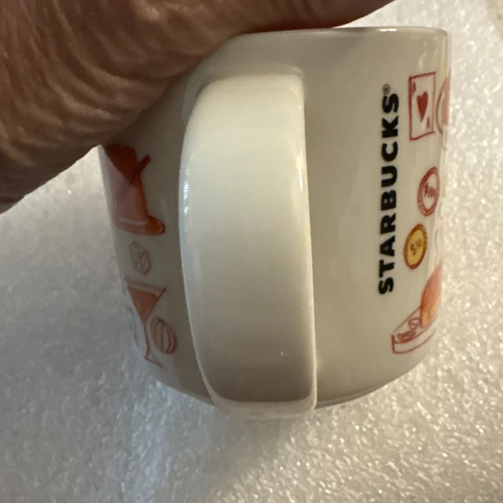 Starbucks Been There Series Las Vegas Ceramic Mug White Orange Red Yellow 2023
